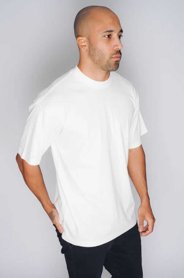 Camiseta Oversized Premium - Branca 100% Algodão